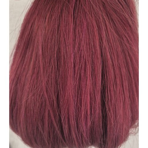 Burgundy Red Nanogyűrűre , Mikrogyűrűre  előkészített hajak  /választható/